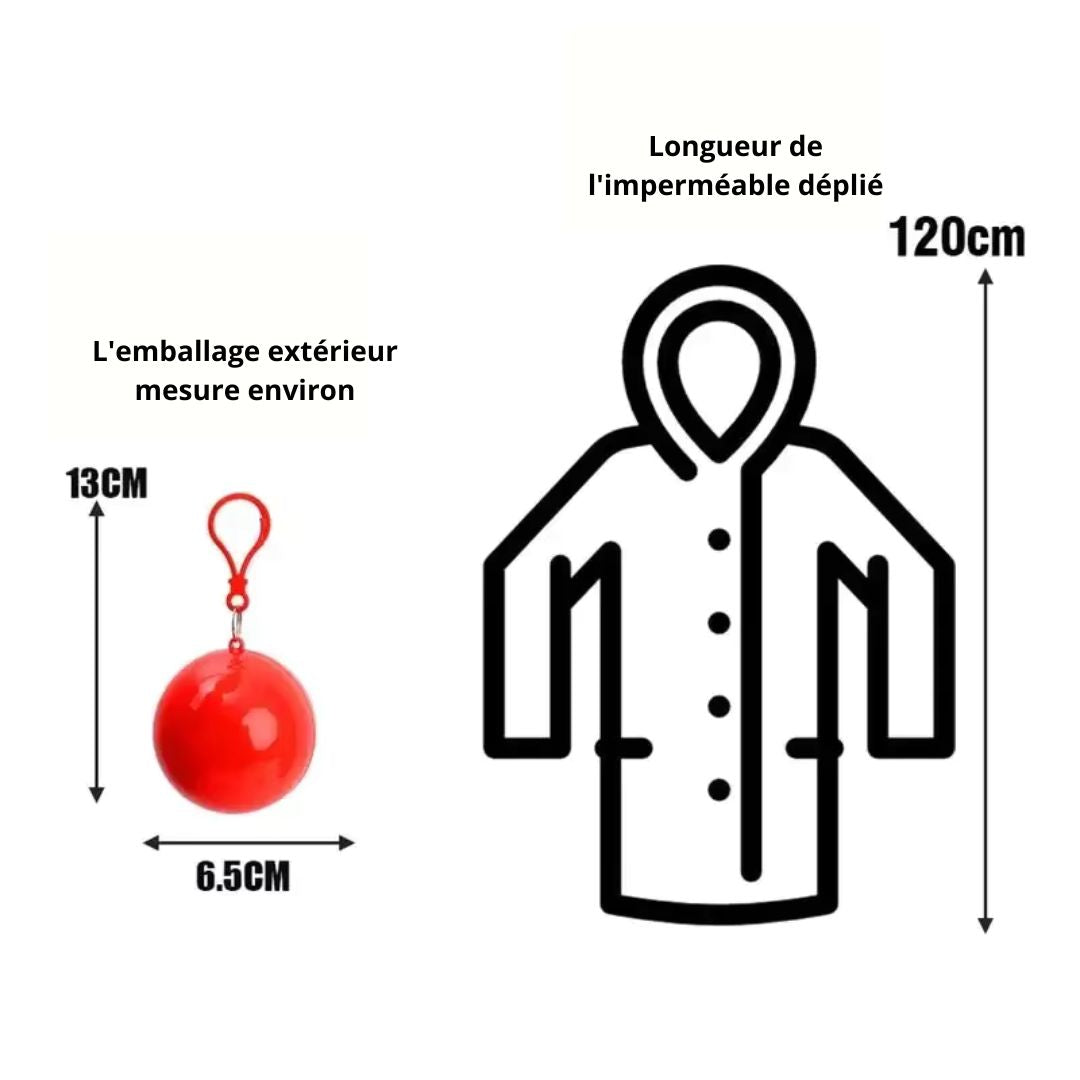 Ponchons Jetables Imperméables - Acheter Parapluie