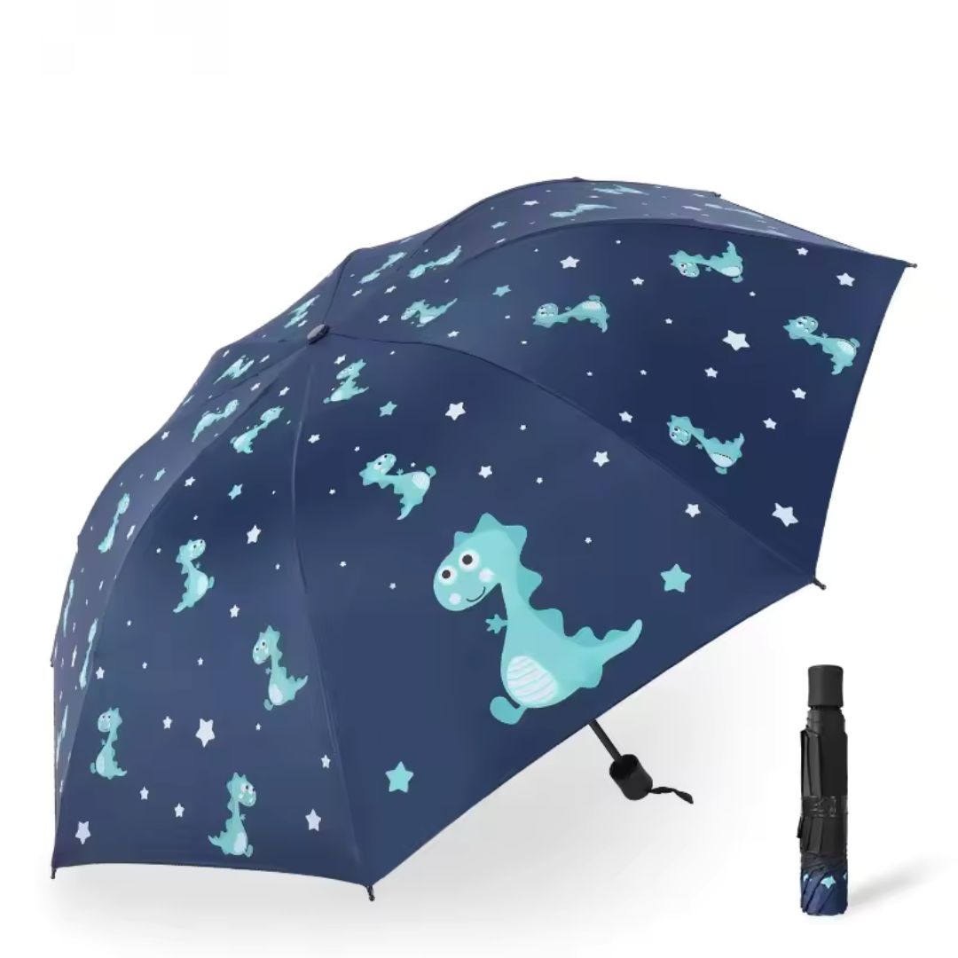 Parapluie Enfant Dinosaure Bleu Marine - Acheter Parapluie