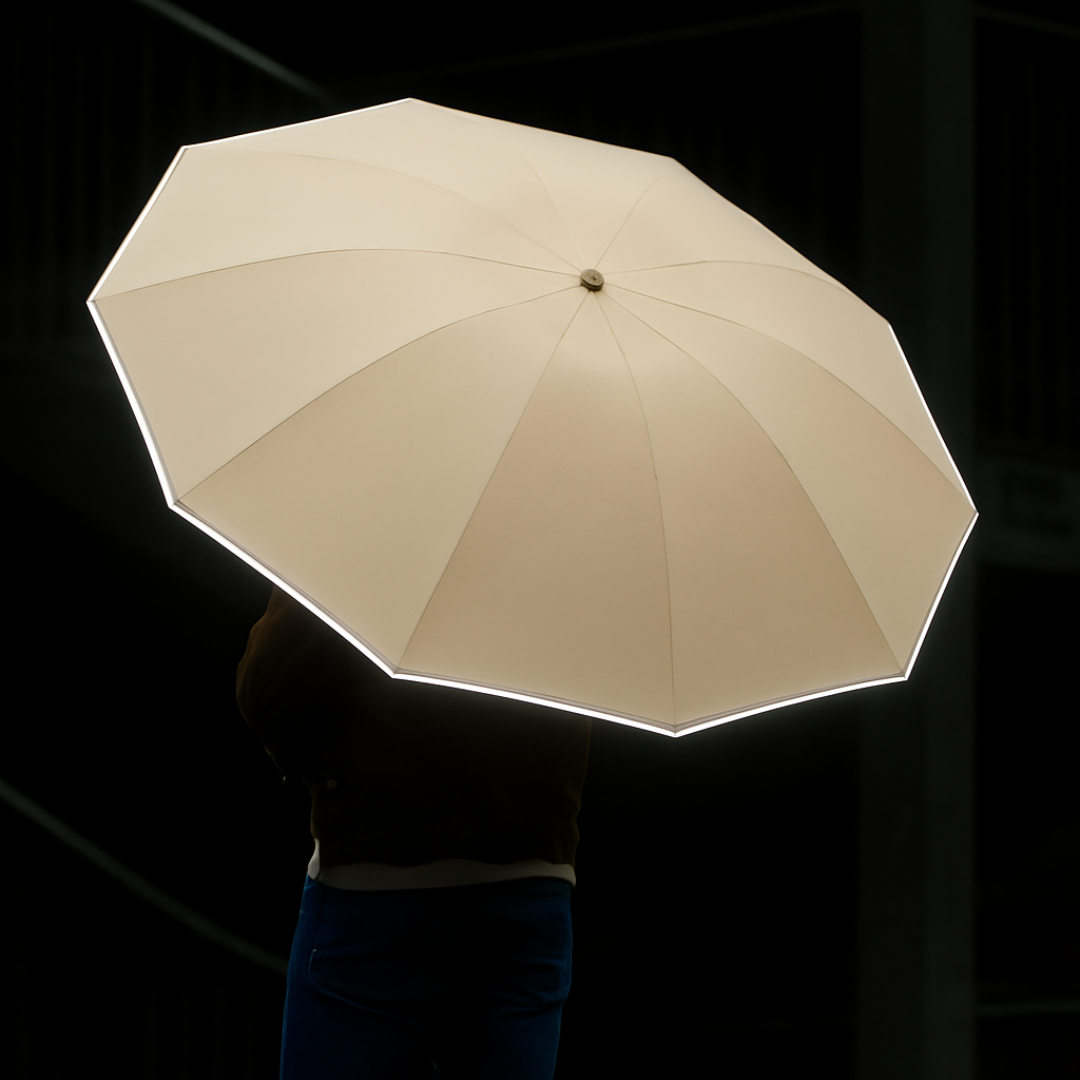 Parapluie Réfléchissant Premium Beige - Acheter Parapluie