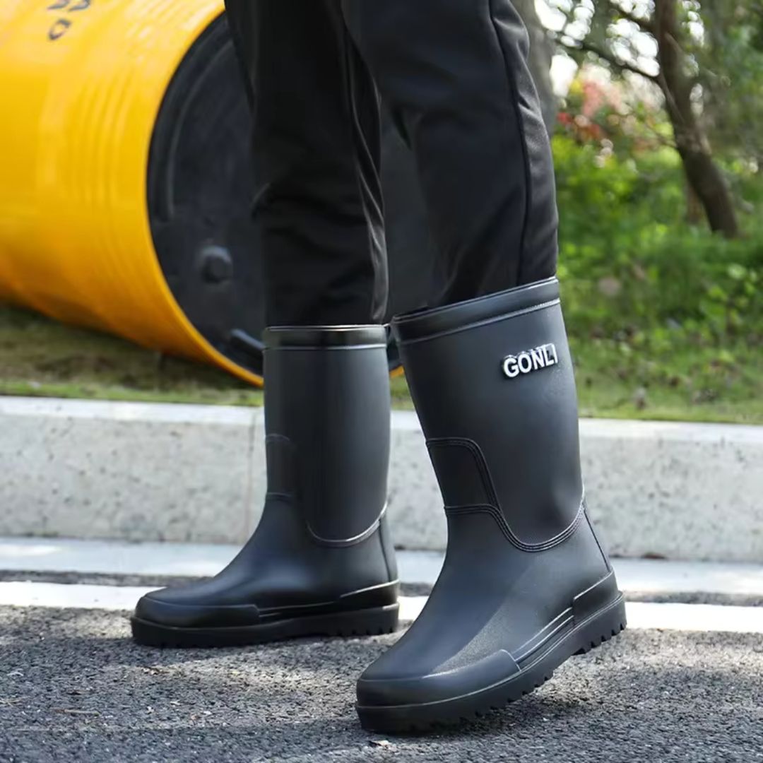 Bottes de Pluie Imperméables Noir - Acheter Parapluie