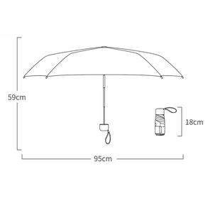 Mini Parapluie Pliant – Portable, Imperméable et Anti-UV Bleu Ciel - Acheter Parapluie