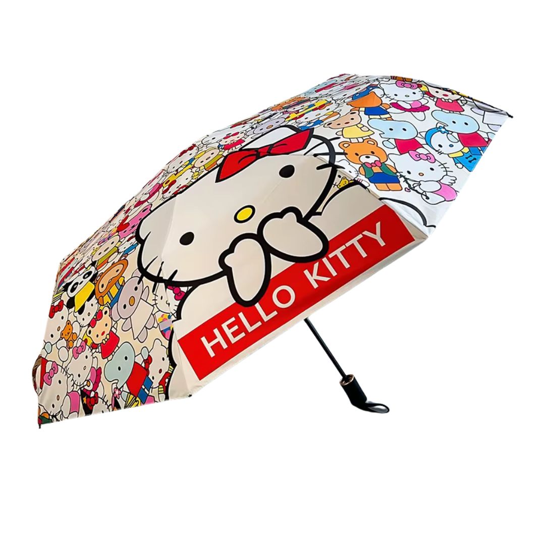 Parapluie Automatique Hello Kitty Blanc - Acheter Parapluie