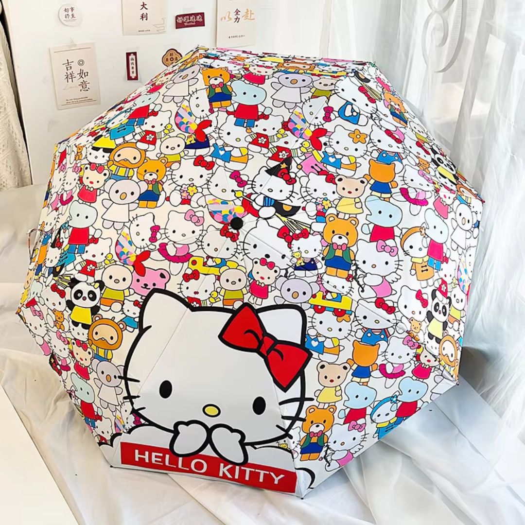 Parapluie Automatique Hello Kitty Blanc - Acheter Parapluie