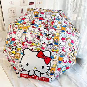 Parapluie Automatique Hello Kitty Blanc - Acheter Parapluie