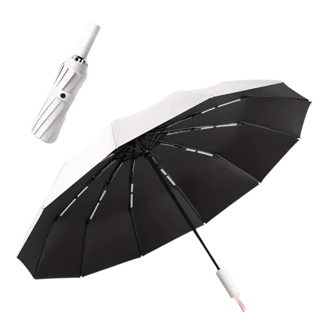 Parapluie Automatique Résistant Blanc - Acheter Parapluie