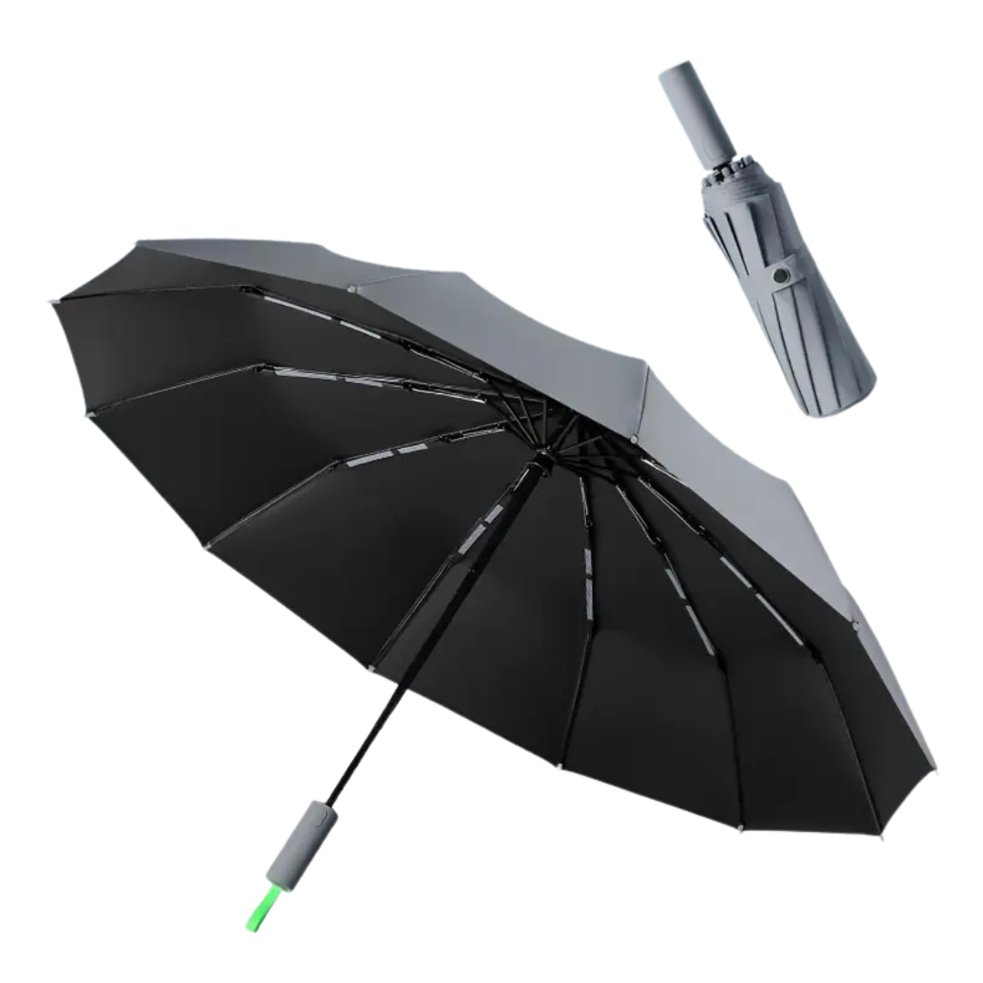 Parapluie Automatique Résistant Gris Brumeux - Acheter Parapluie