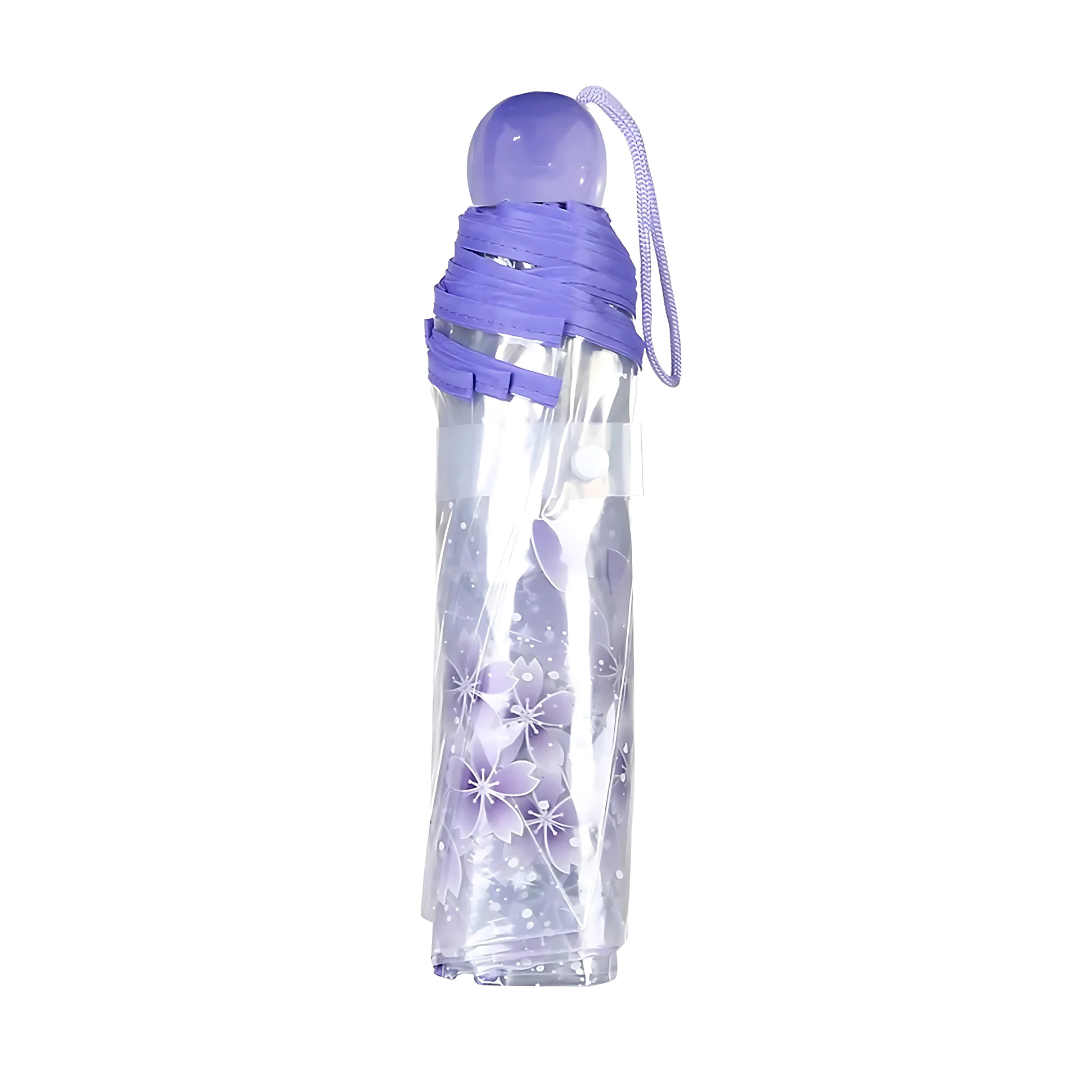 Parapluie Transparent Fleur de Cerisier Violet - Acheter Parapluie