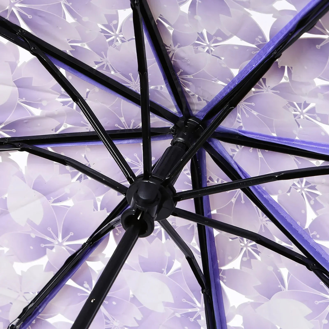 Parapluie Transparent Fleur de Cerisier Violet - Acheter Parapluie