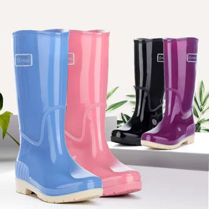 Bottes de Pluie Femme Antidérapantes Premium Bleu - Acheter Parapluie