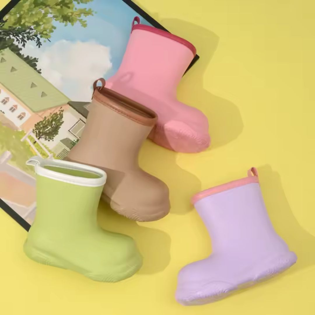 Bottes de Pluie Fillette Jaune - Acheter Parapluie