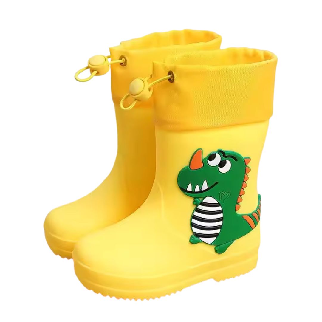 Bottes de Pluie Garcon Dinosaure Antidérapantes Jaune - Acheter Parapluie