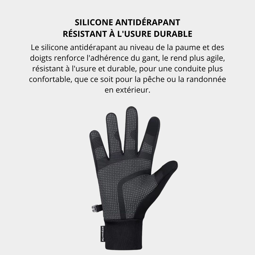 Gants Homme Tactile Premium Gris - Acheter Parapluie