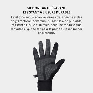 Gants Homme Tactile Premium Gris - Acheter Parapluie
