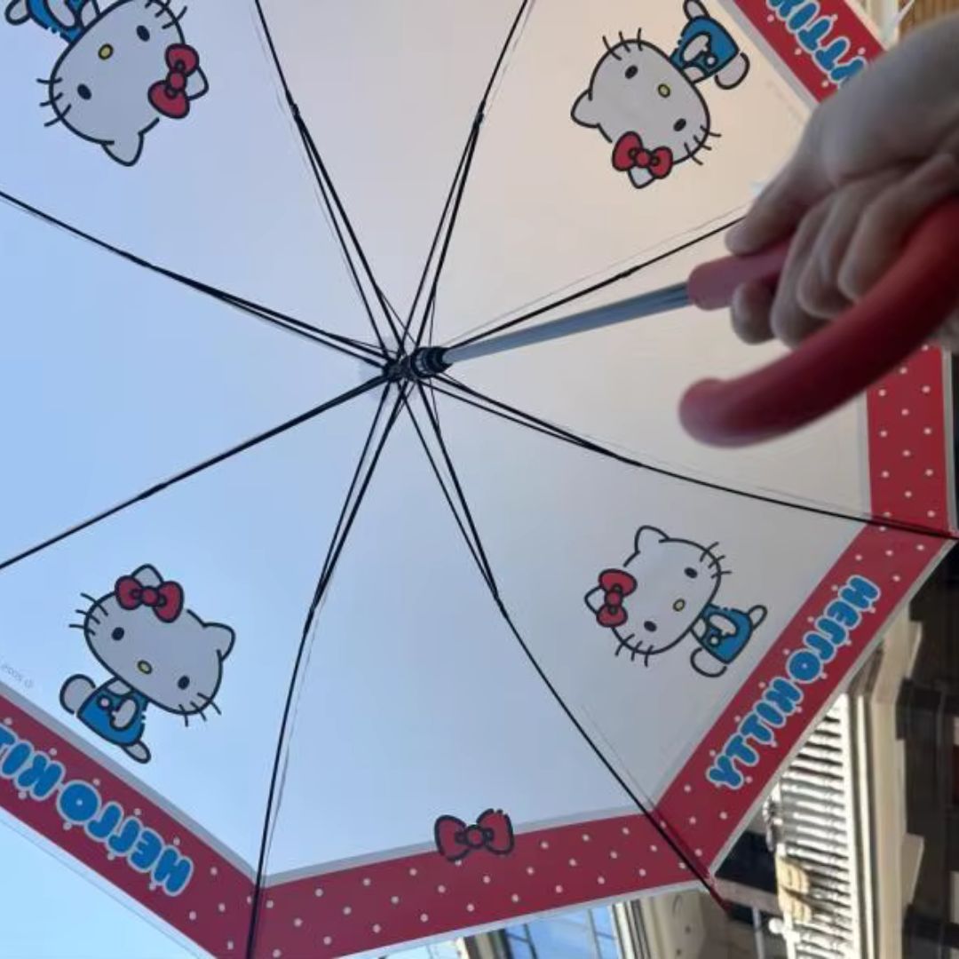 Parapluie Cloche Hello Kitty Blanc - Acheter Parapluie
