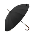 Parapluie Élégant Manche en Bois Canne Noir - Acheter Parapluie