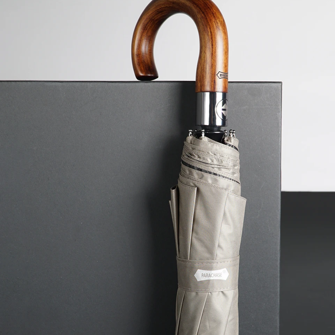 Parapluie Élégant Pliant Luxe Kaki - Acheter Parapluie