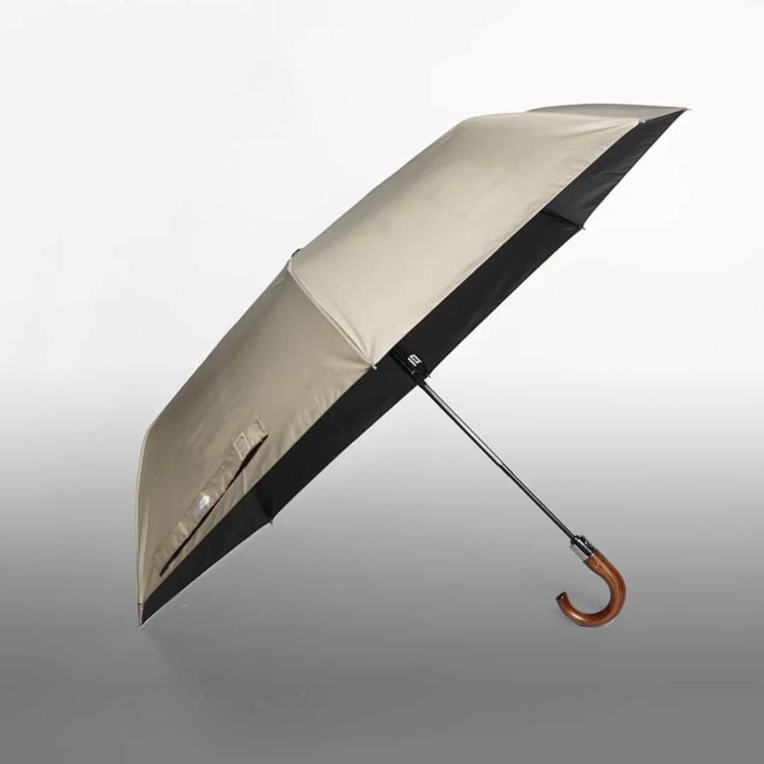 Parapluie Élégant Pliant Luxe Kaki - Acheter Parapluie
