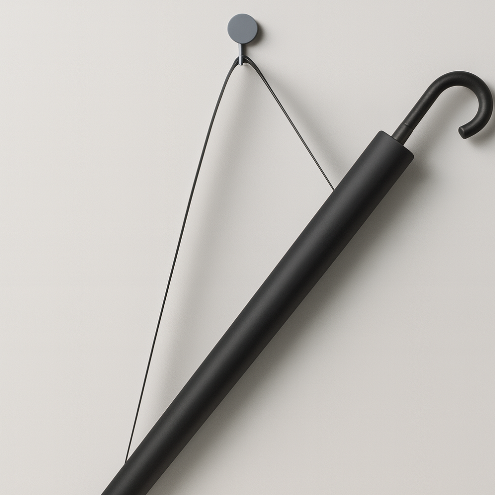 Parapluie Golf Long Manche Marine - Acheter Parapluie