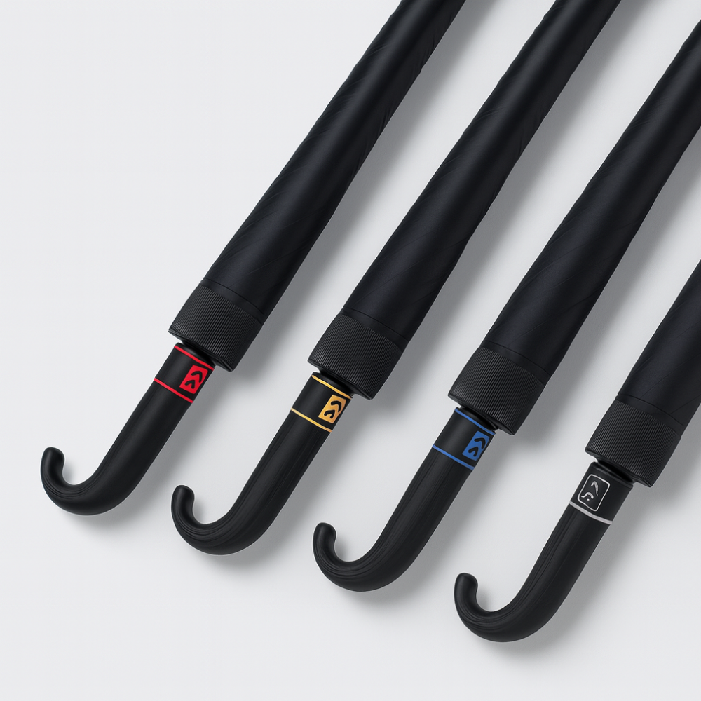Parapluie Golf Long Manche Noir - Acheter Parapluie