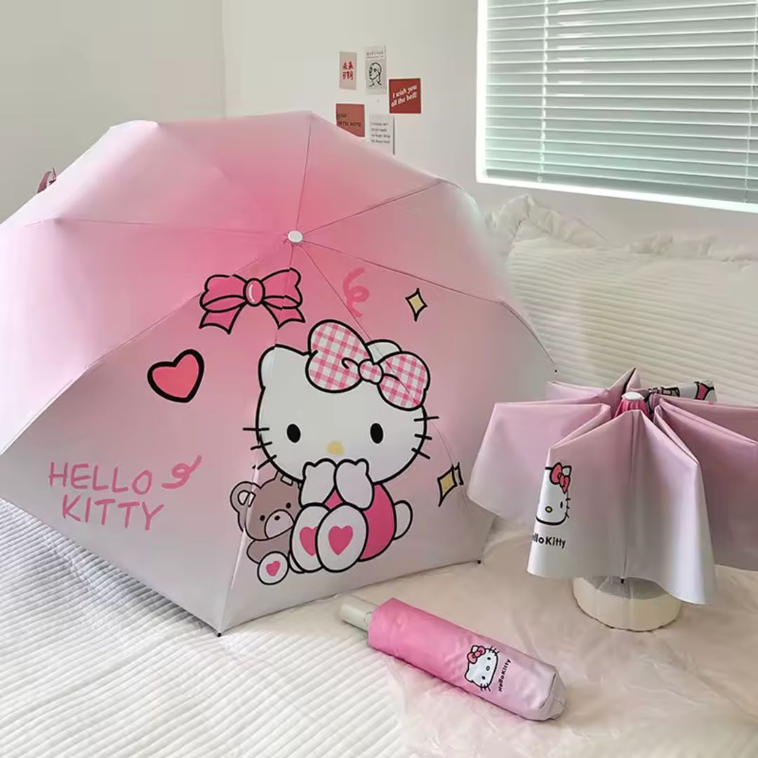 Parapluie Hello Kitty Rose - Acheter Parapluie