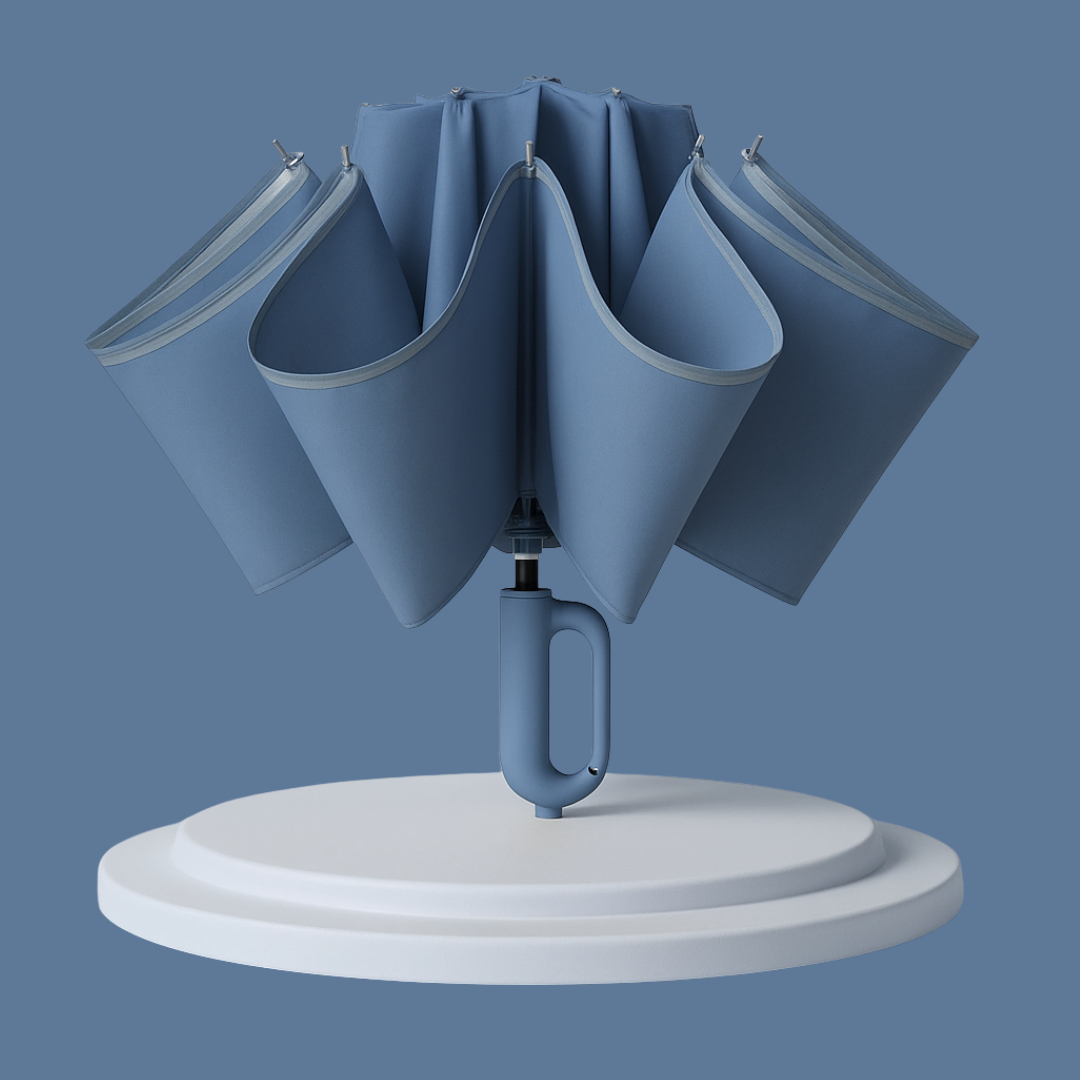 Parapluie Réflechissant à Boucle Ergonomique Bleu Brume - Acheter Parapluie