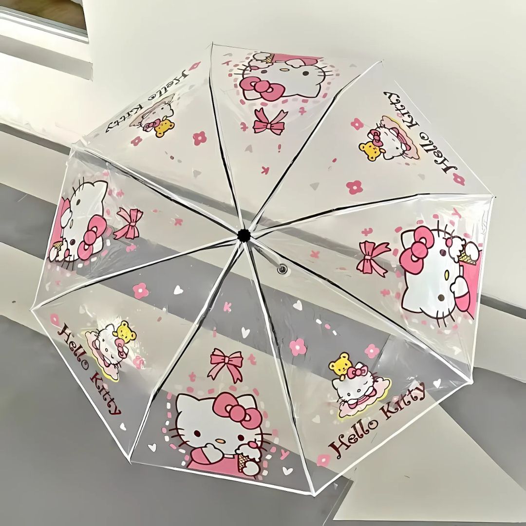 Parapluie Transparent Hello Kitty - Acheter Parapluie