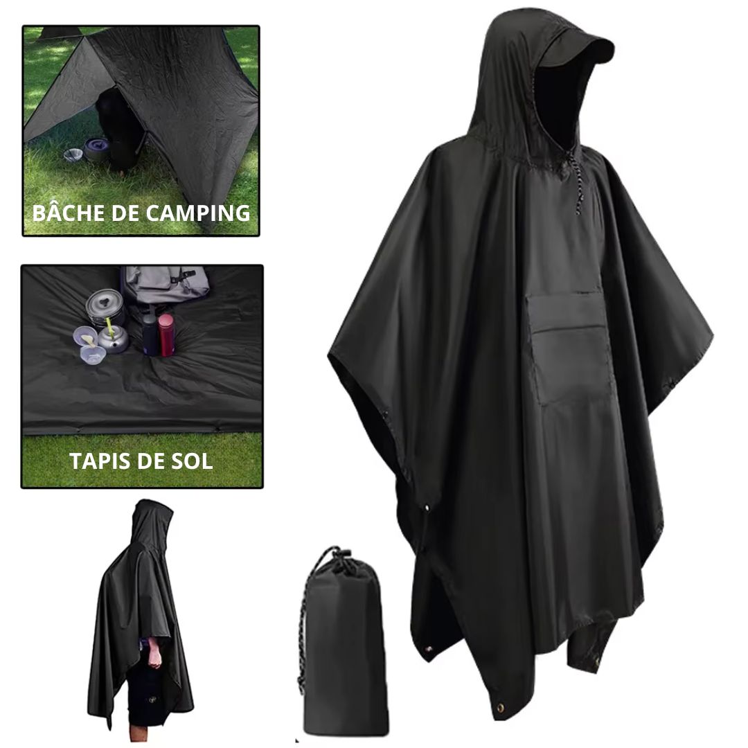 Ponchon Homme Imperméable Noir - Acheter Parapluie