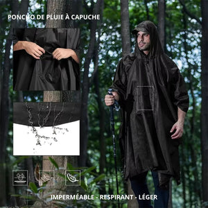 Ponchon Homme Imperméable Noir - Acheter Parapluie