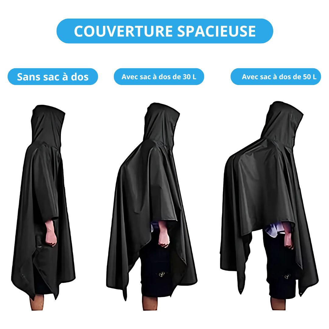 Ponchon Homme Imperméable Noir - Acheter Parapluie