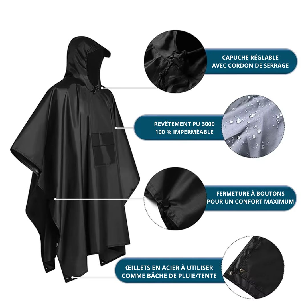 Ponchon Homme Imperméable Vert - Acheter Parapluie